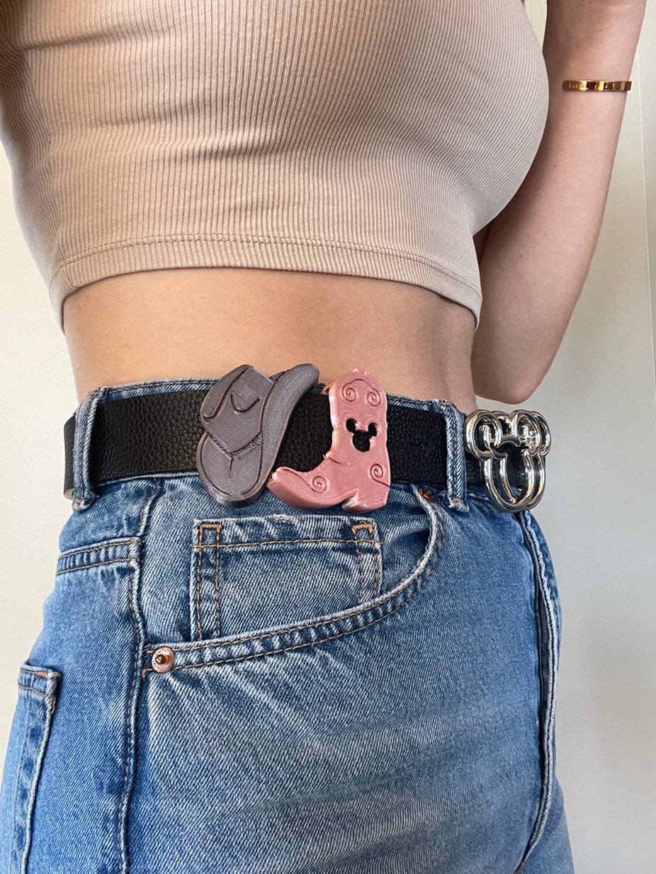 Cowboy Hat Belt and Bag Charm