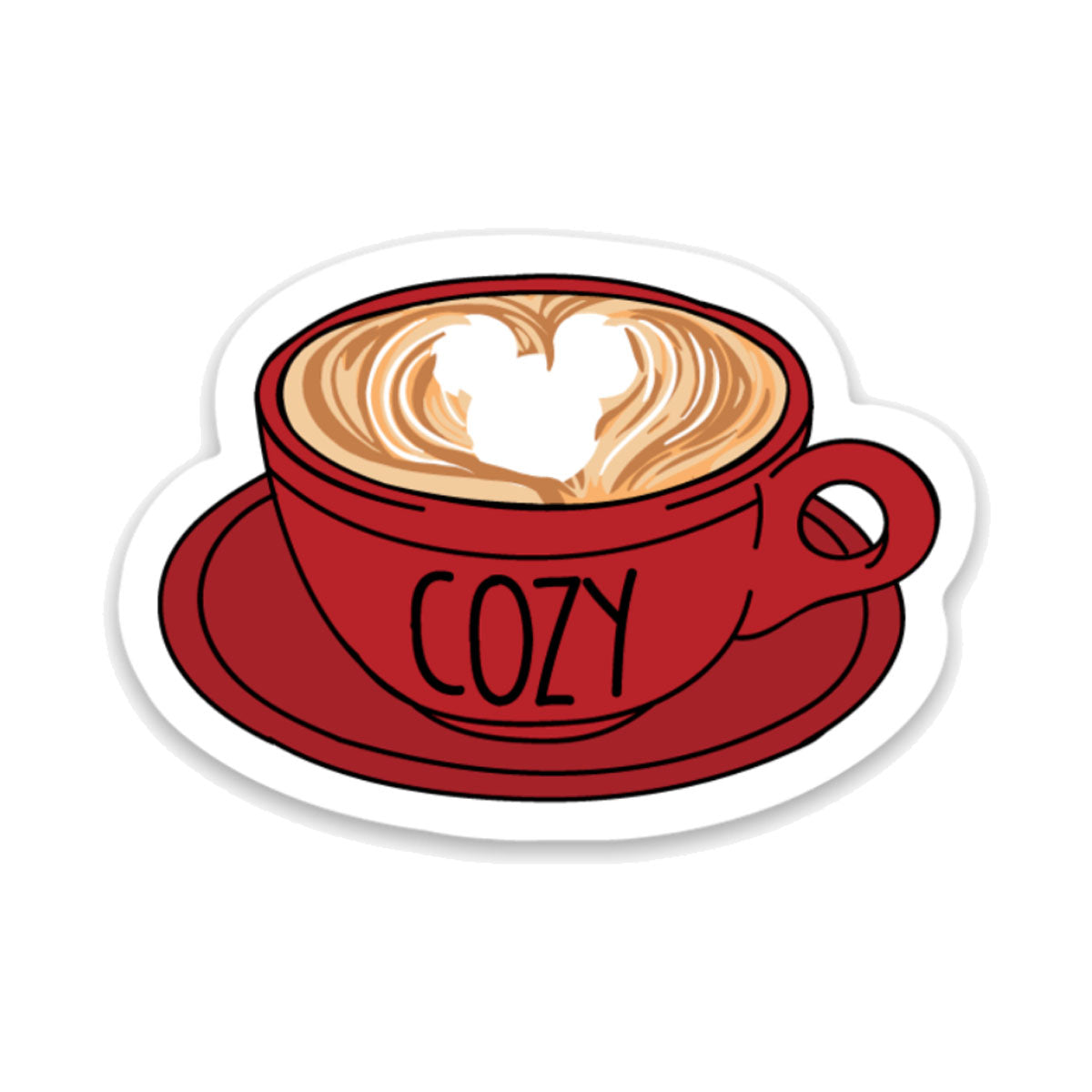 Cozy Coffee Cup Decal