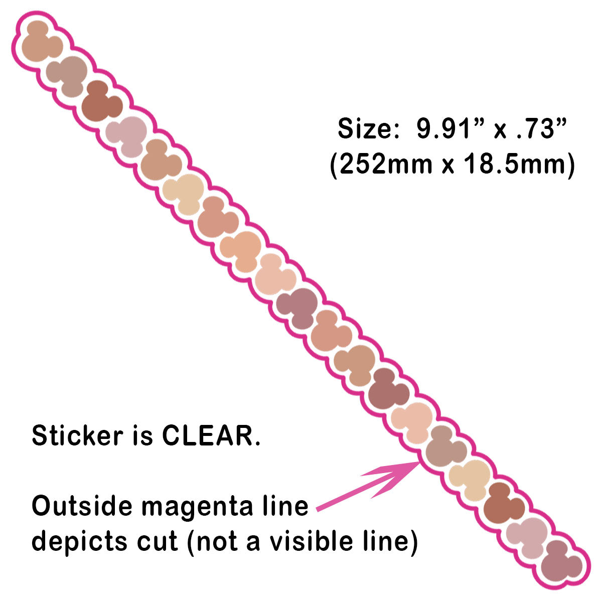 Clear Decorative "Bracelet" Decals