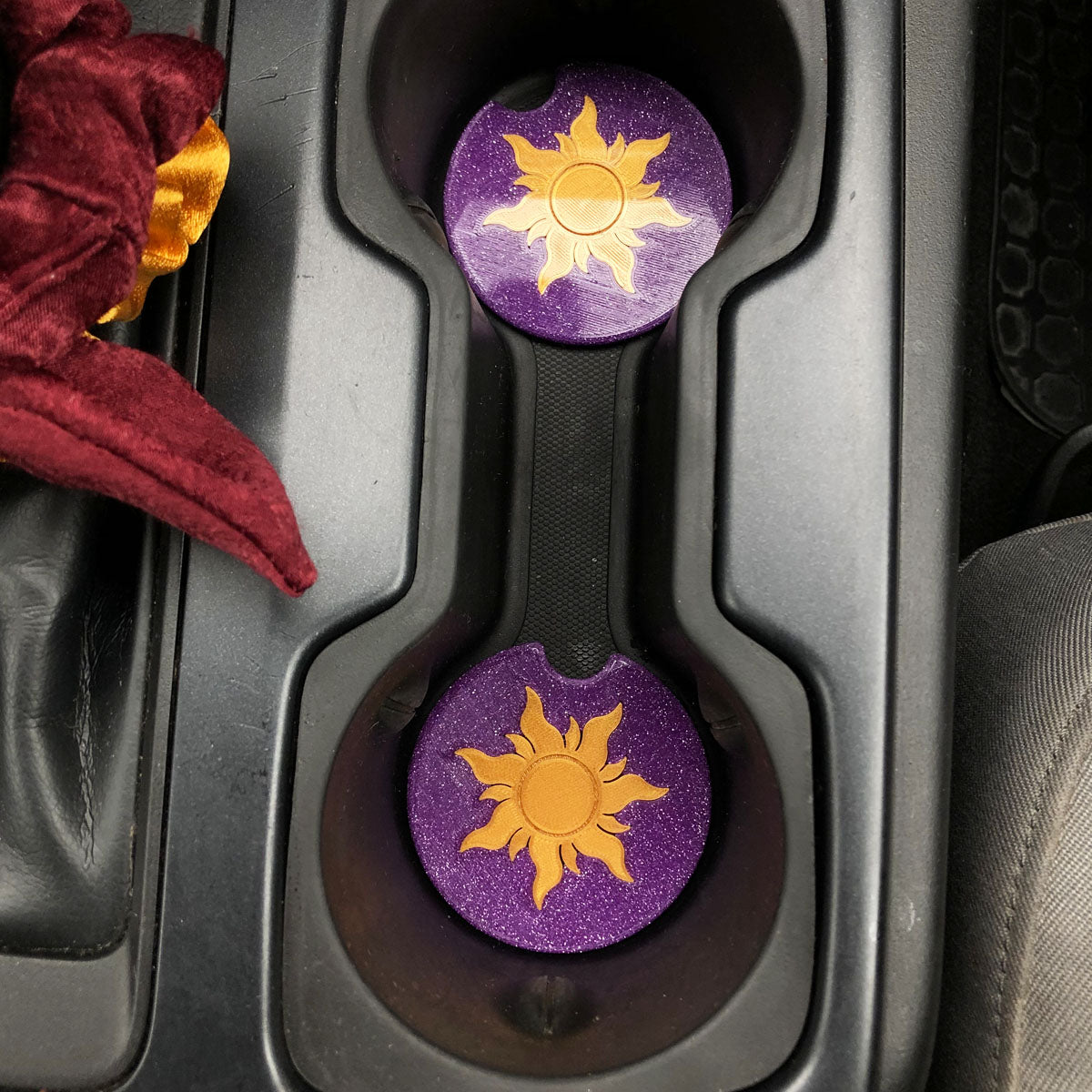 Lost Princess Sun Car Coasters - Set of 2