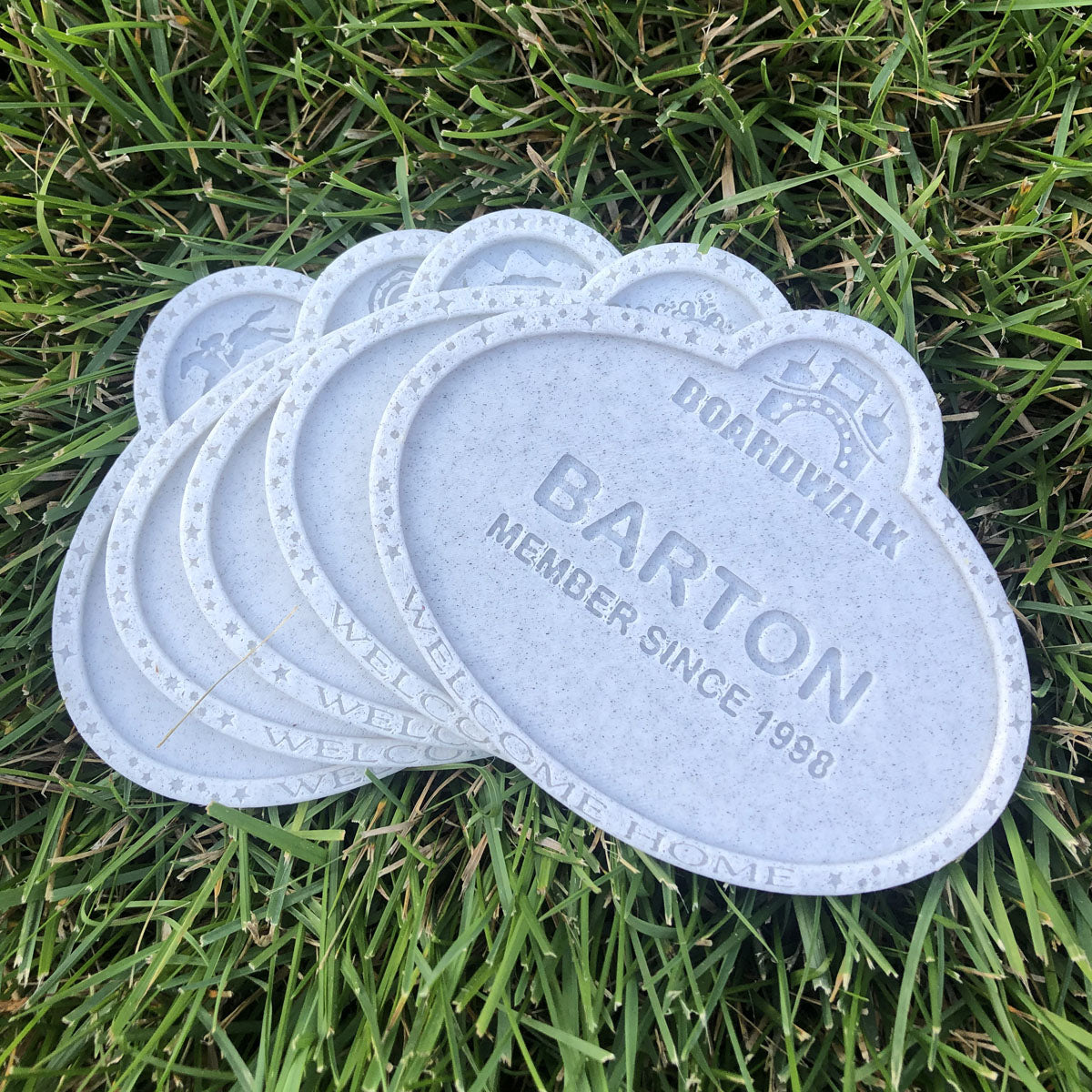 DVC Member Name Tag Drink Coaster - Customizable