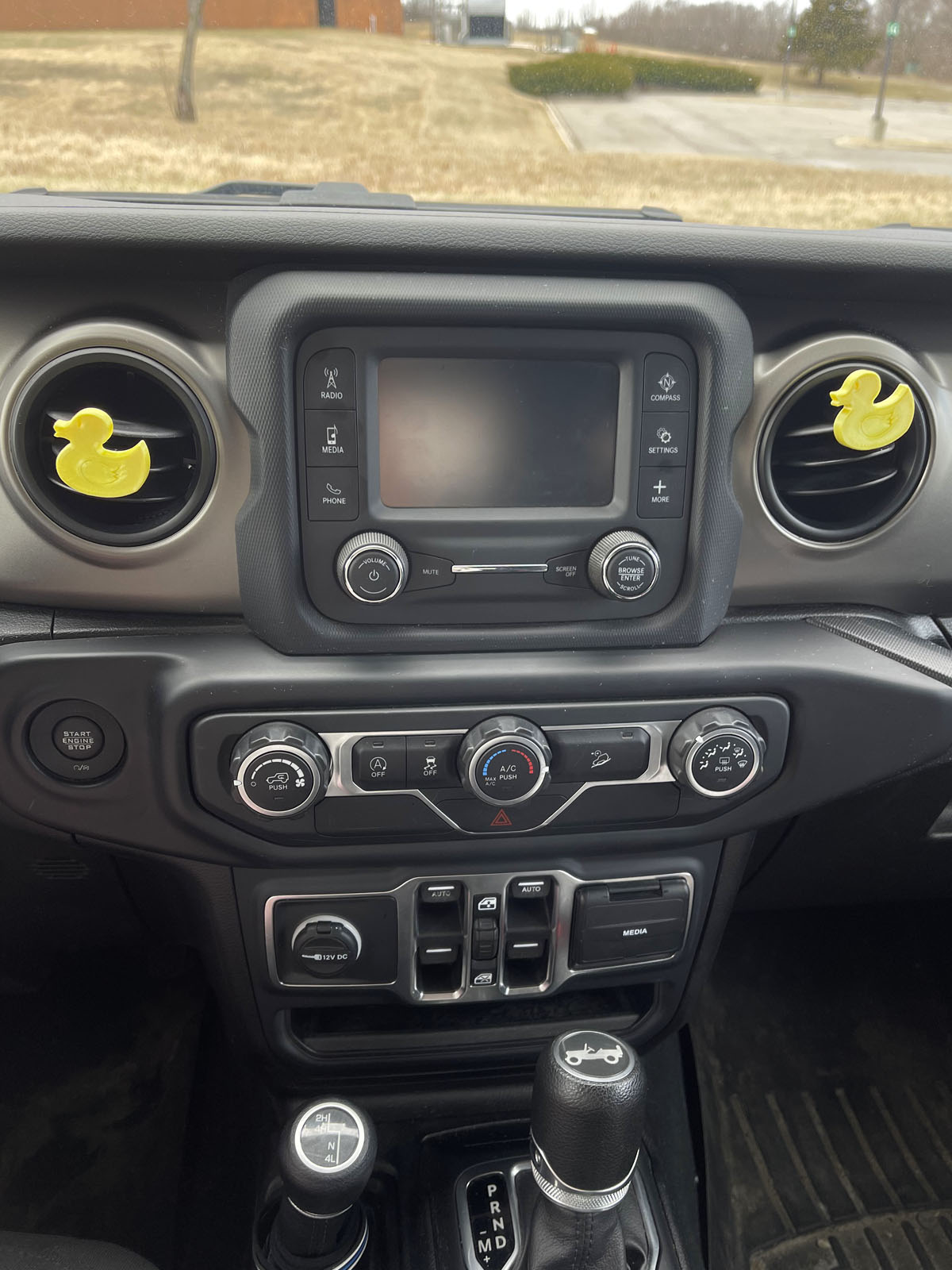 Rubber Duck Car Character Clip - Vent Decor / Holder