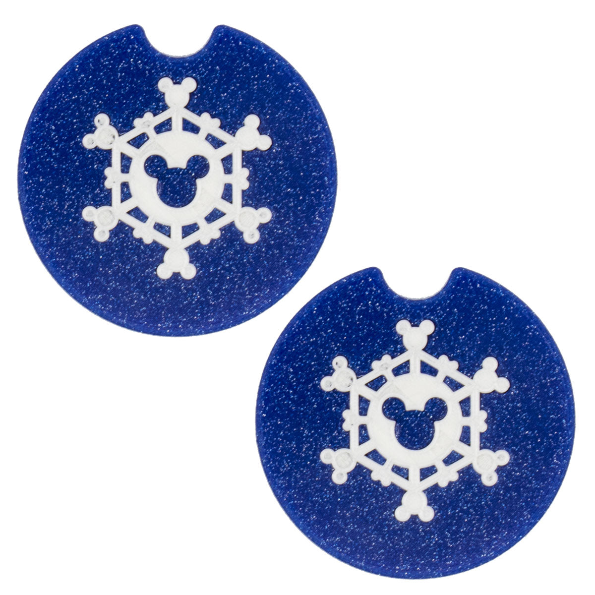 Snowflake Car Coasters - Set of 2