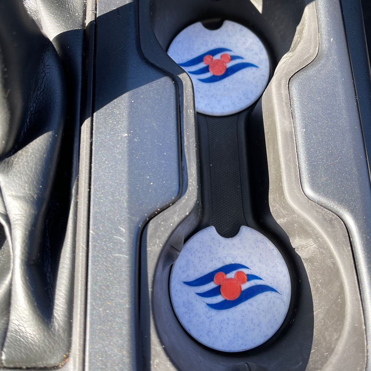 DCL Logo Cruise Car Coasters - Set of 2