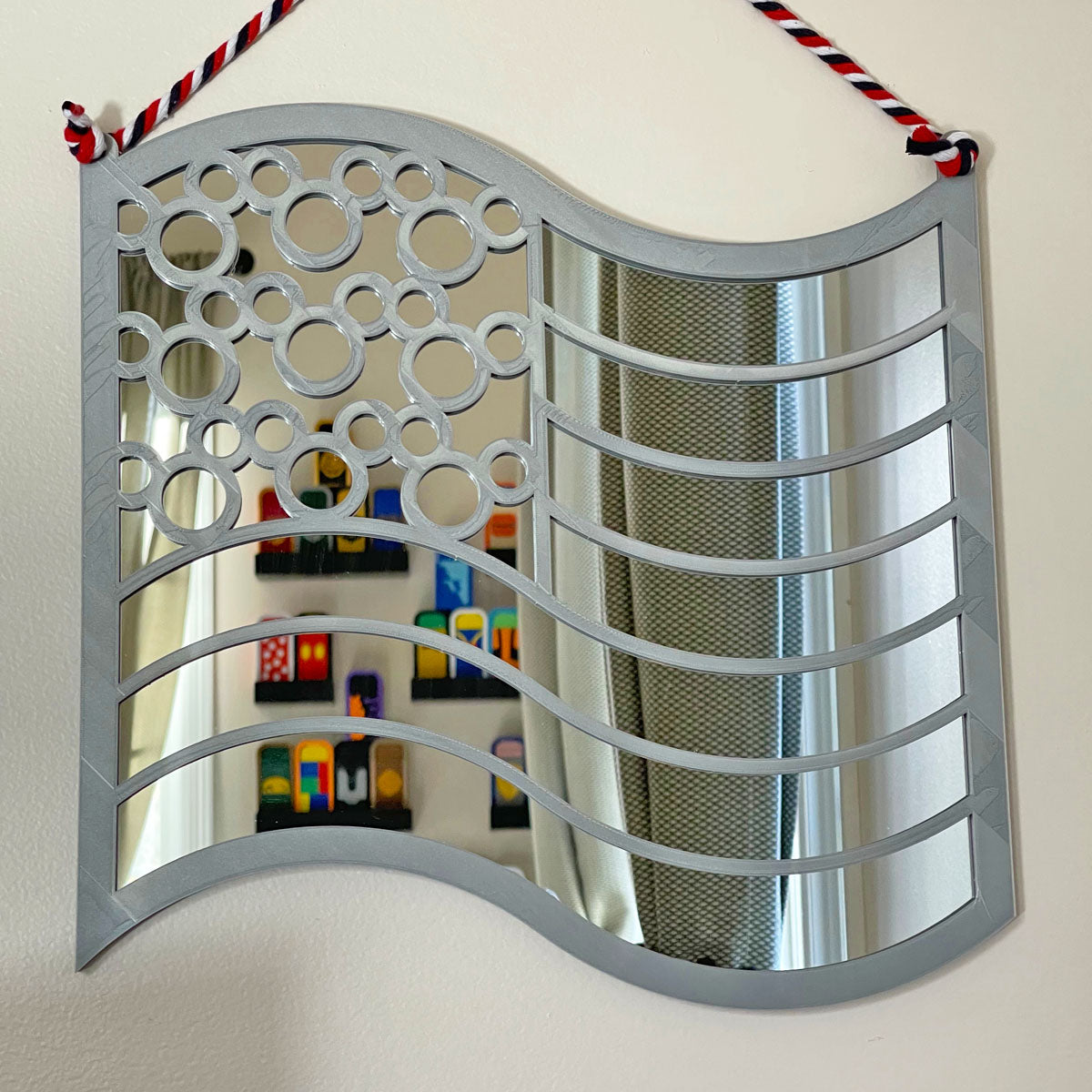 Classic Mouse 12" Flag Wave Mirror - CLEARANCE