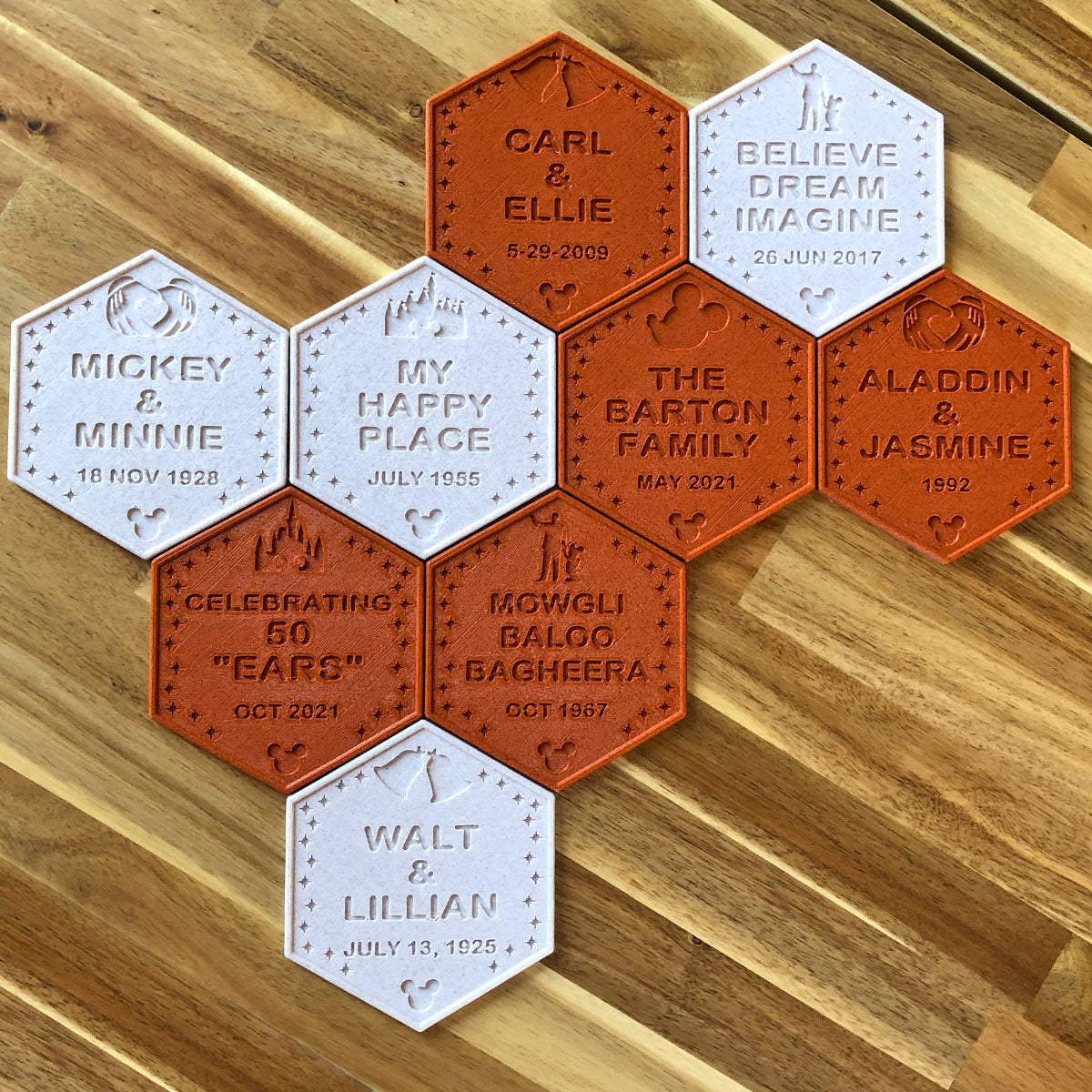 Walk Around the World Brick Drink Coaster - Customizable
