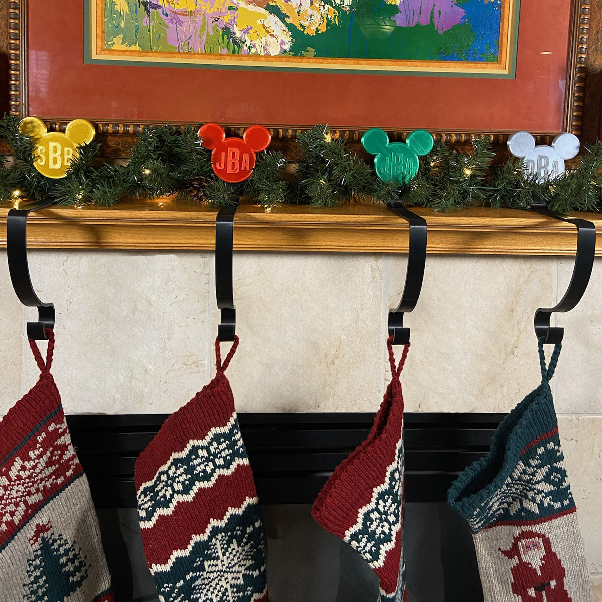 Stocking Hanger with Personalized Icon