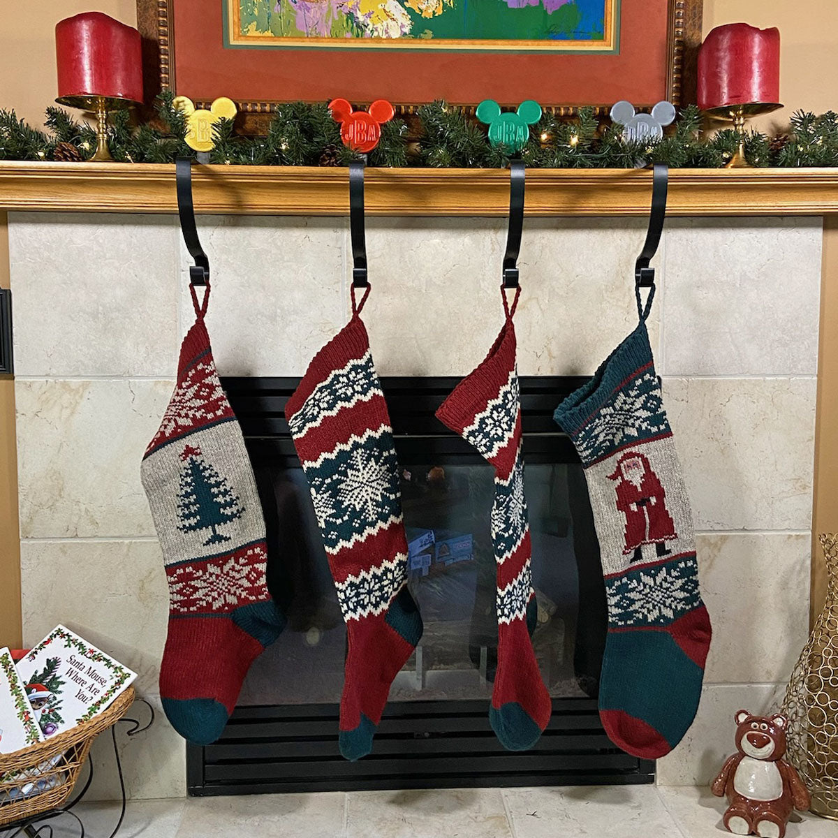 Stocking Hanger with Personalized Icon