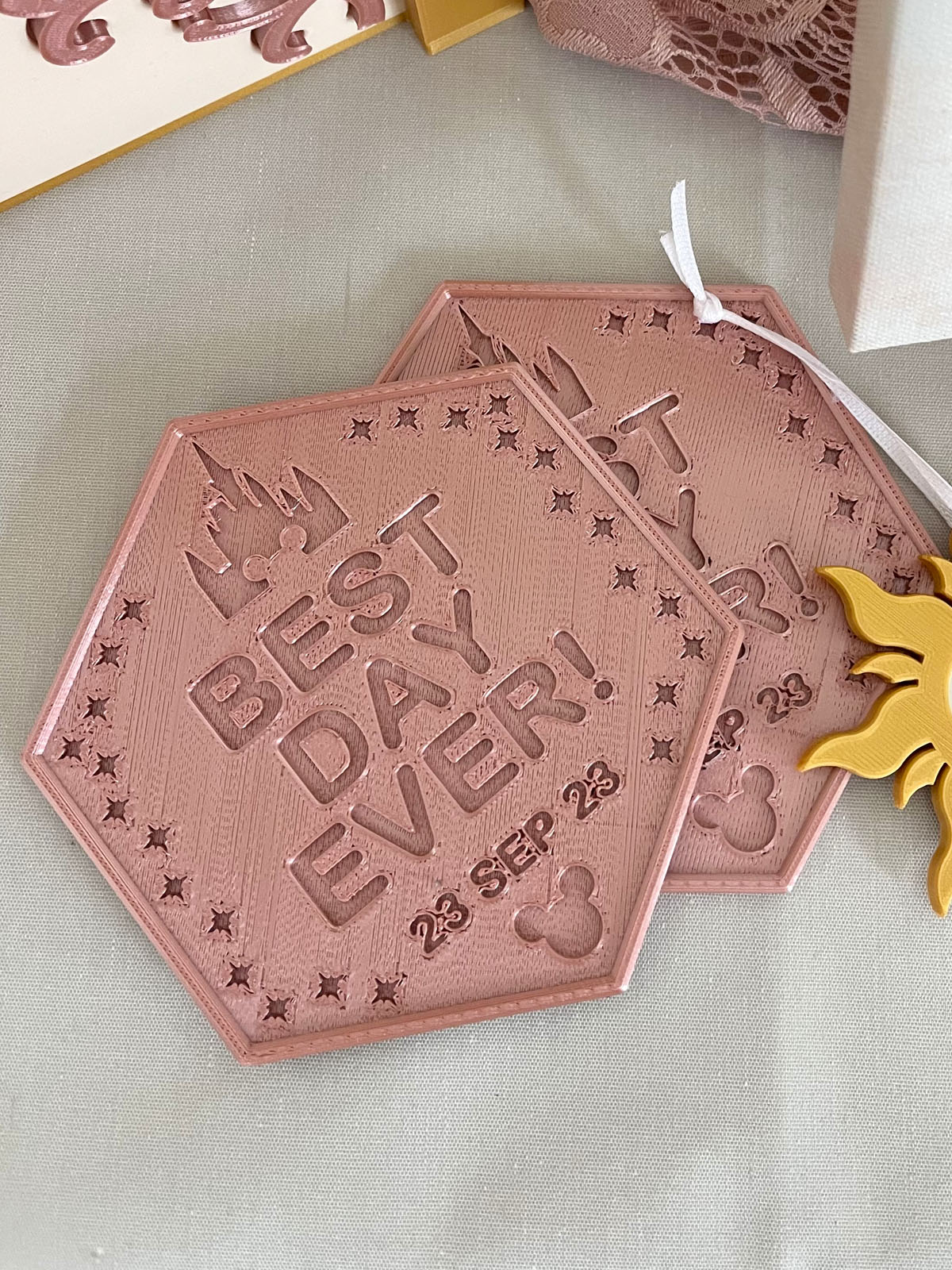 Custom Color Brick Walk Drink Coaster