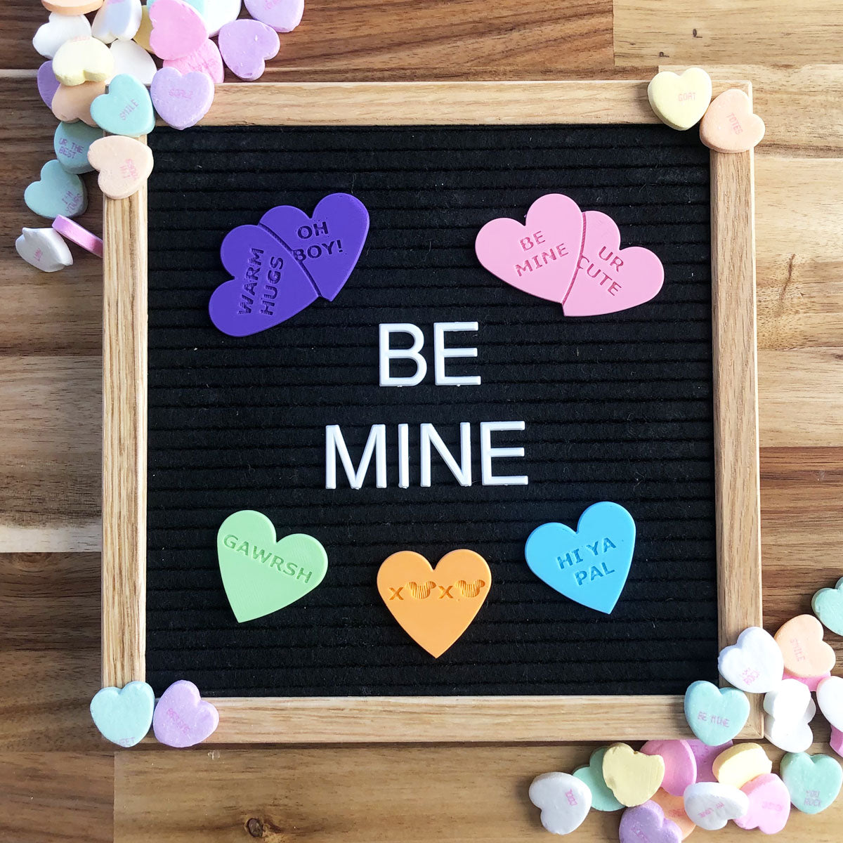 Letter Board Conversation Heart Mediums 5pc Set