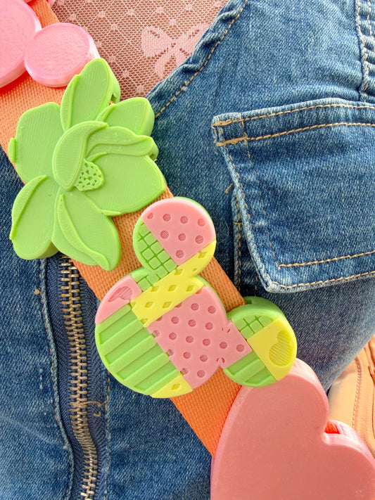 Patchwork Belt and Bag Charm