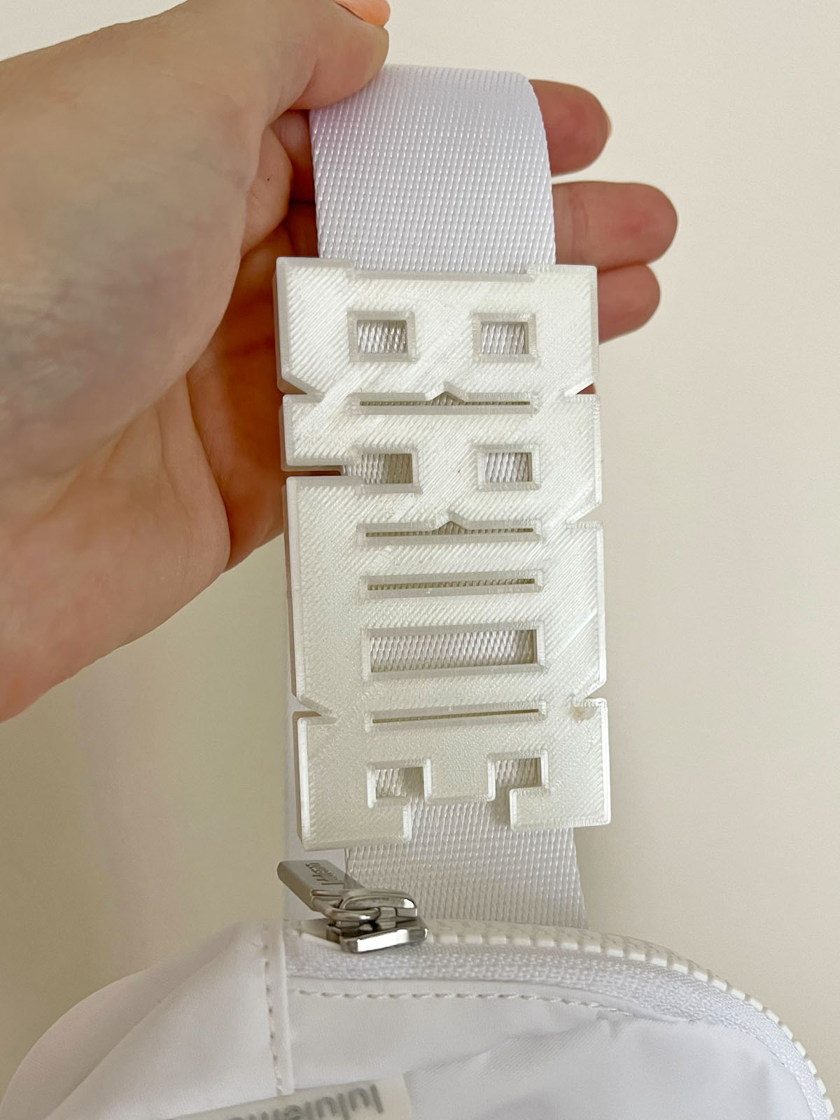 Customizable XL Varsity Letters Belt and Bag Charm