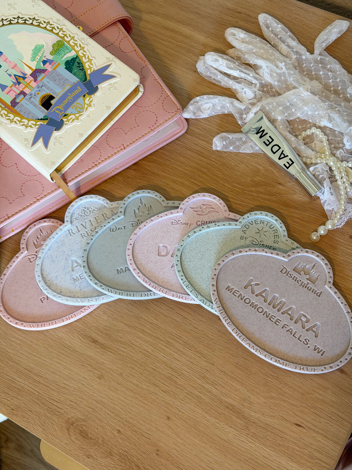 DVC Member Name Tag Drink Coaster - Customizable