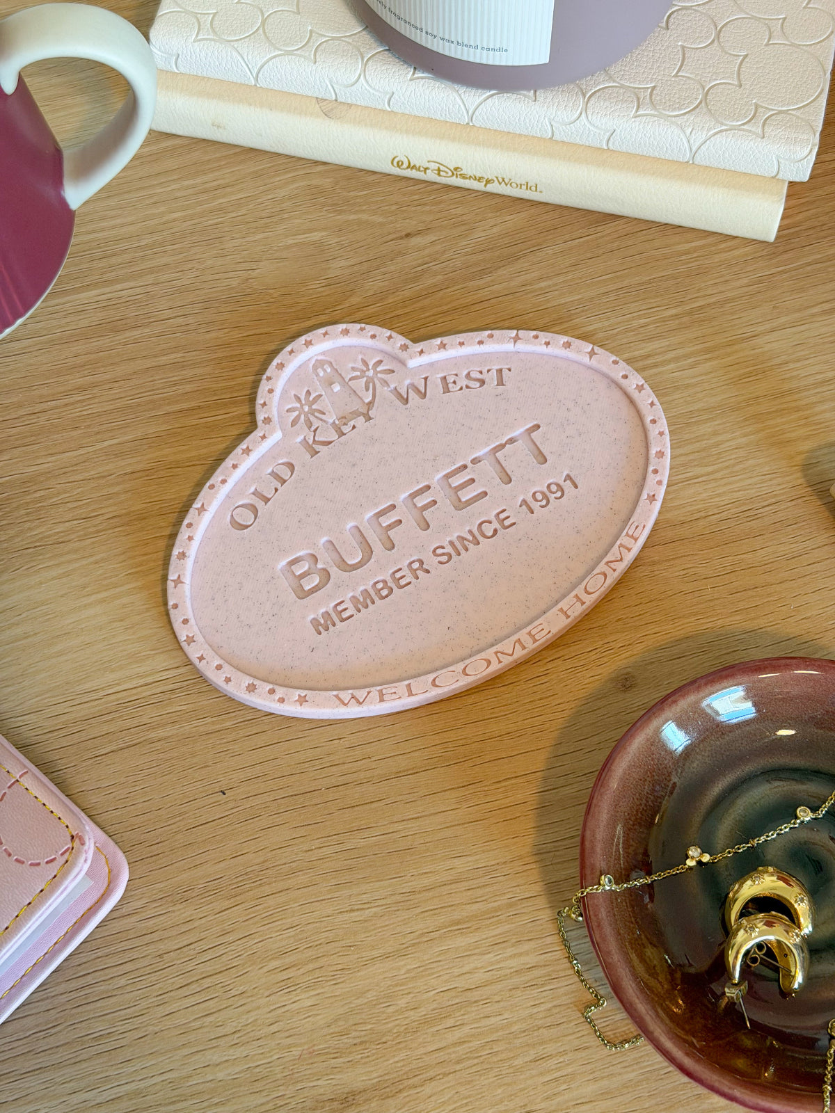 DVC Member Name Tag Drink Coaster - Customizable