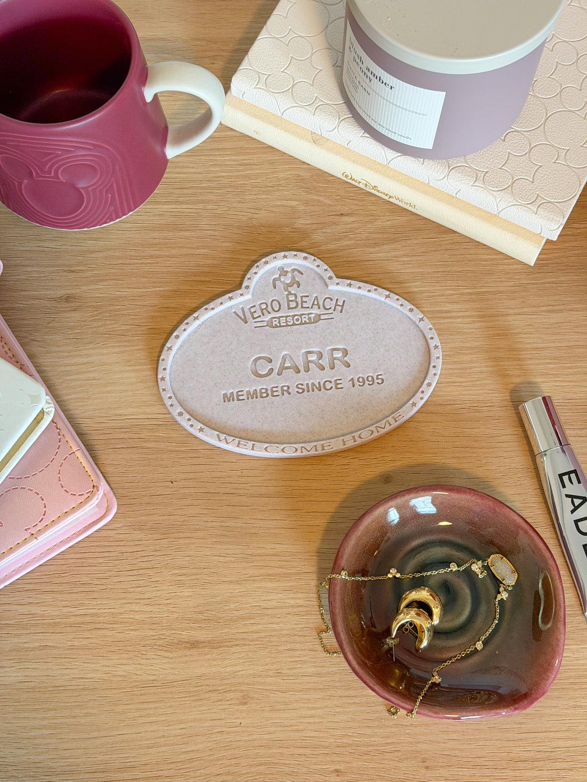 DVC Member Name Tag Drink Coaster - Customizable
