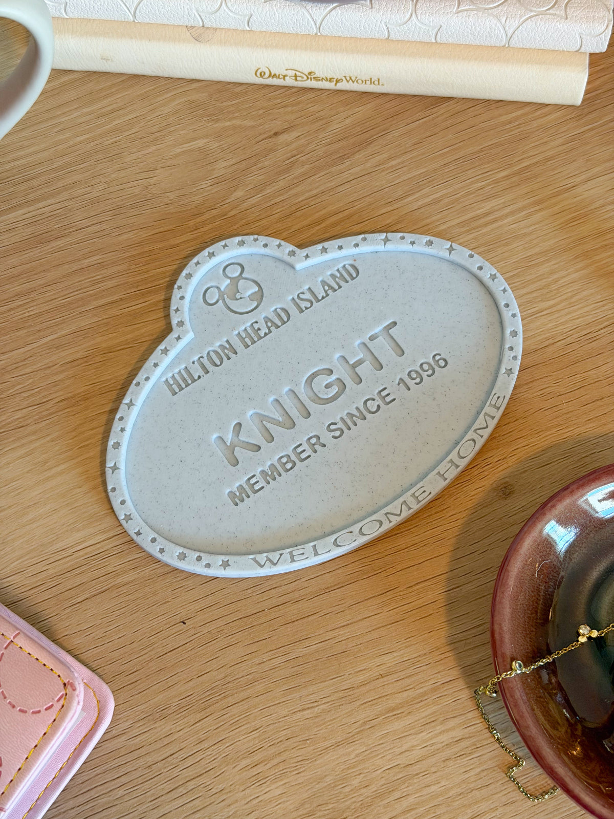 DVC Member Name Tag Drink Coaster - Customizable
