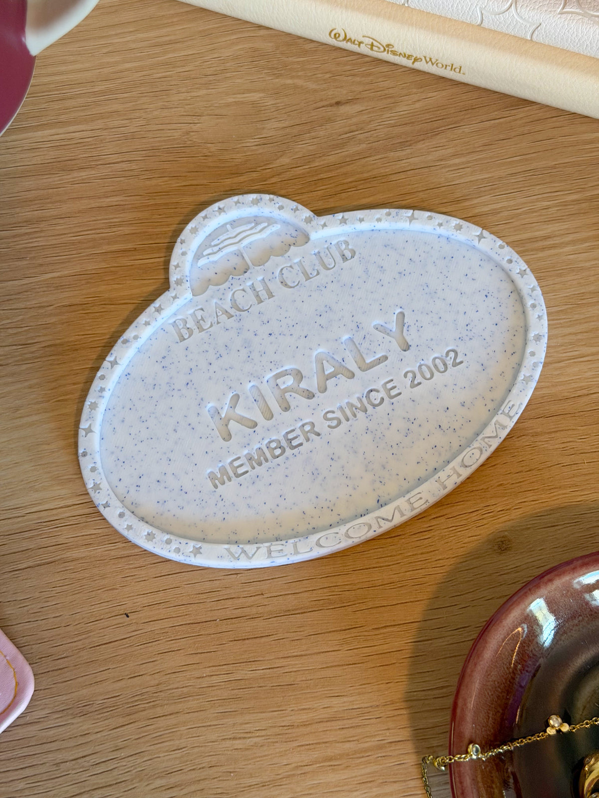 DVC Member Name Tag Drink Coaster - Customizable