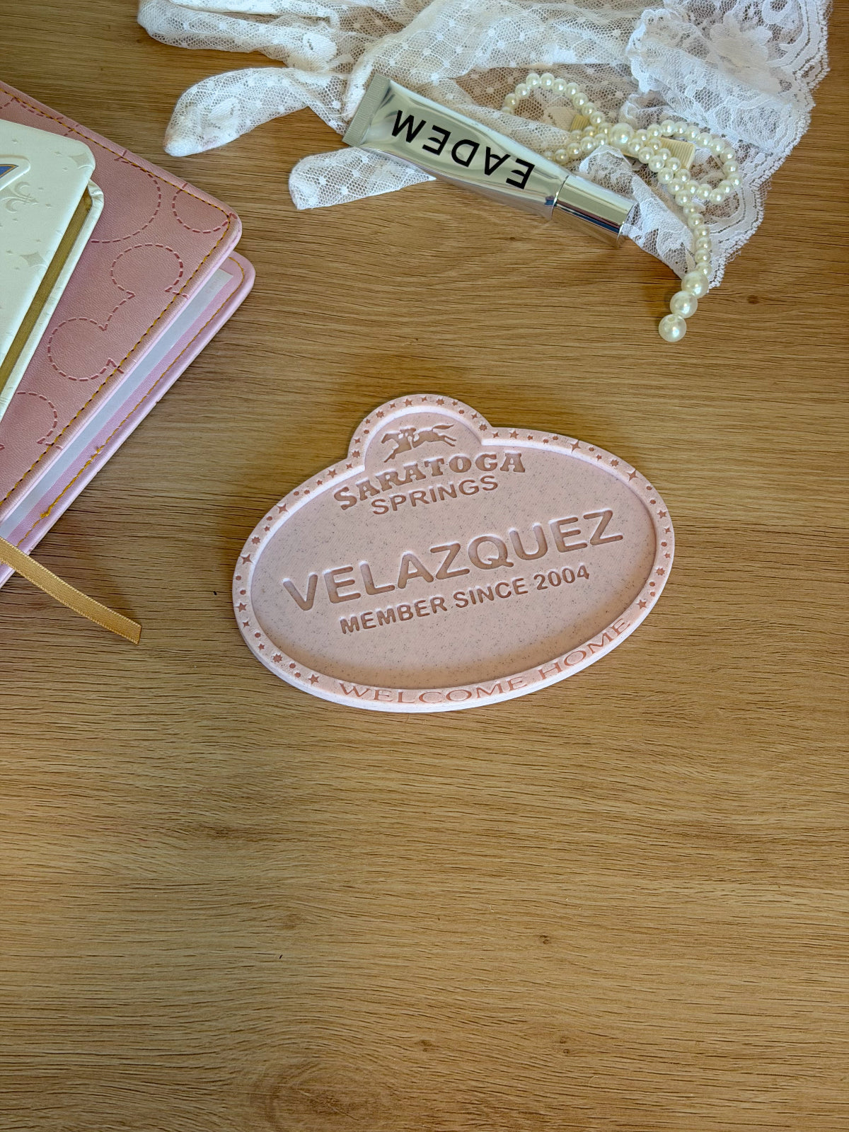 DVC Member Name Tag Drink Coaster - Customizable
