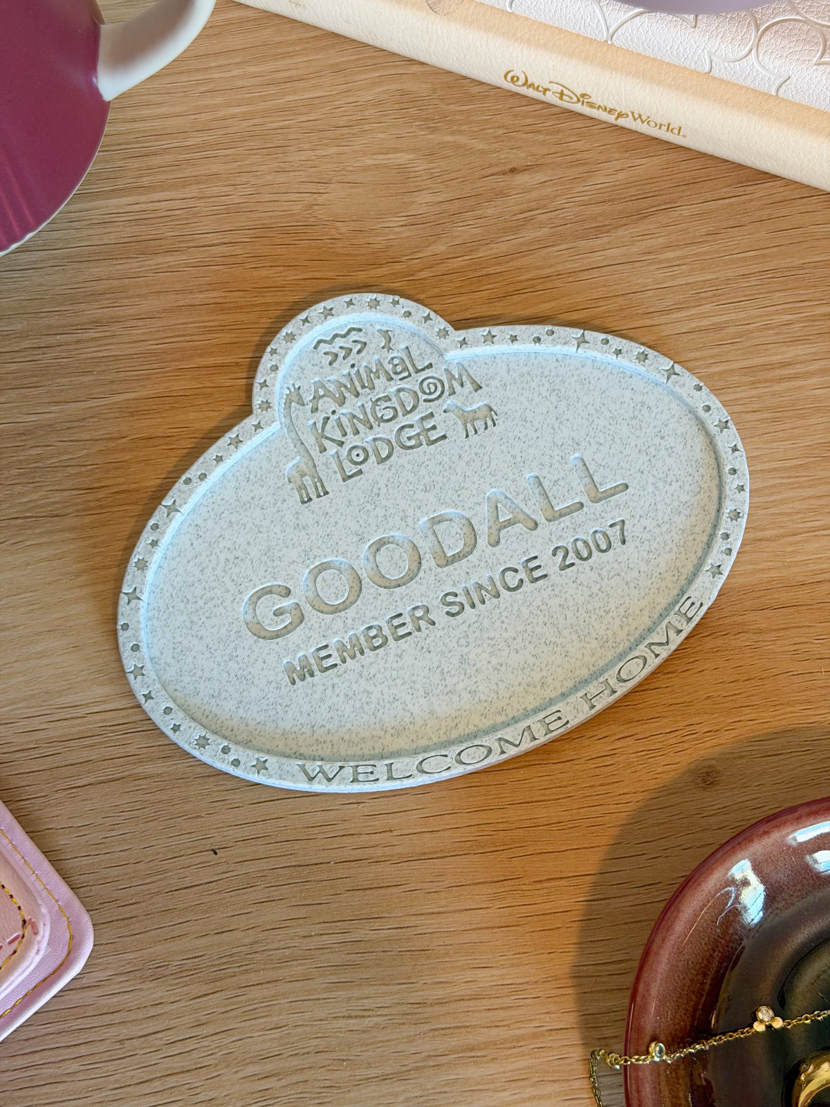 DVC Member Name Tag Drink Coaster - Customizable