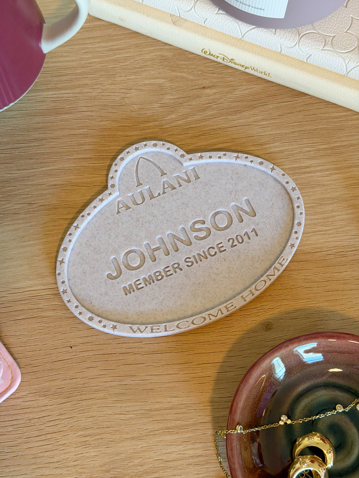 DVC Member Name Tag Drink Coaster - Customizable