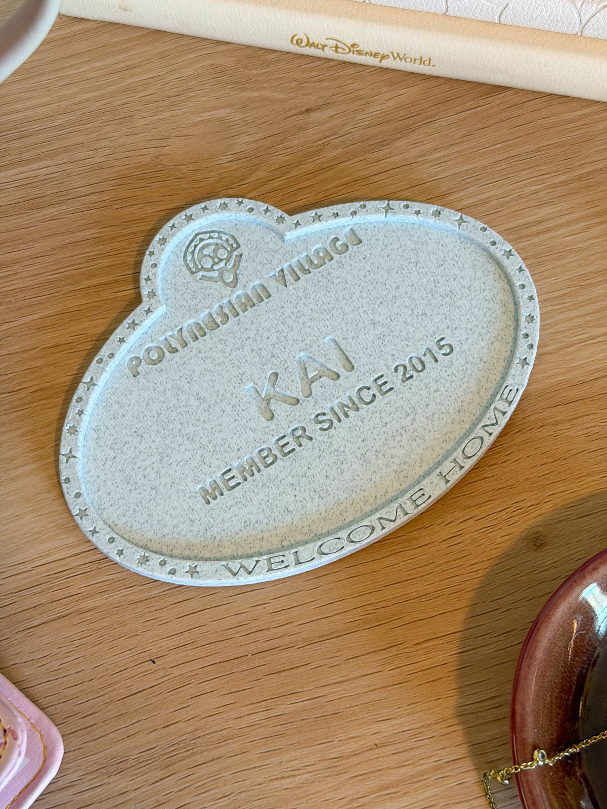 DVC Member Name Tag Drink Coaster - Customizable