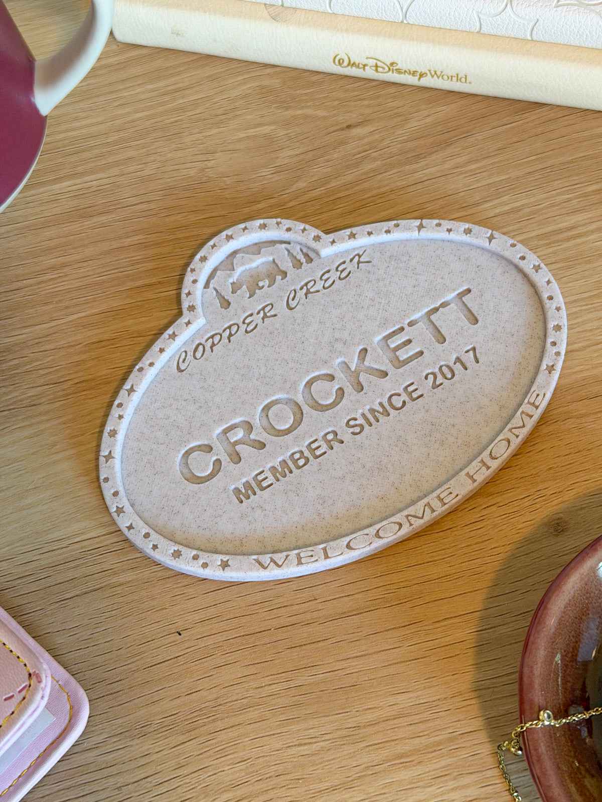 DVC Member Name Tag Drink Coaster - Customizable