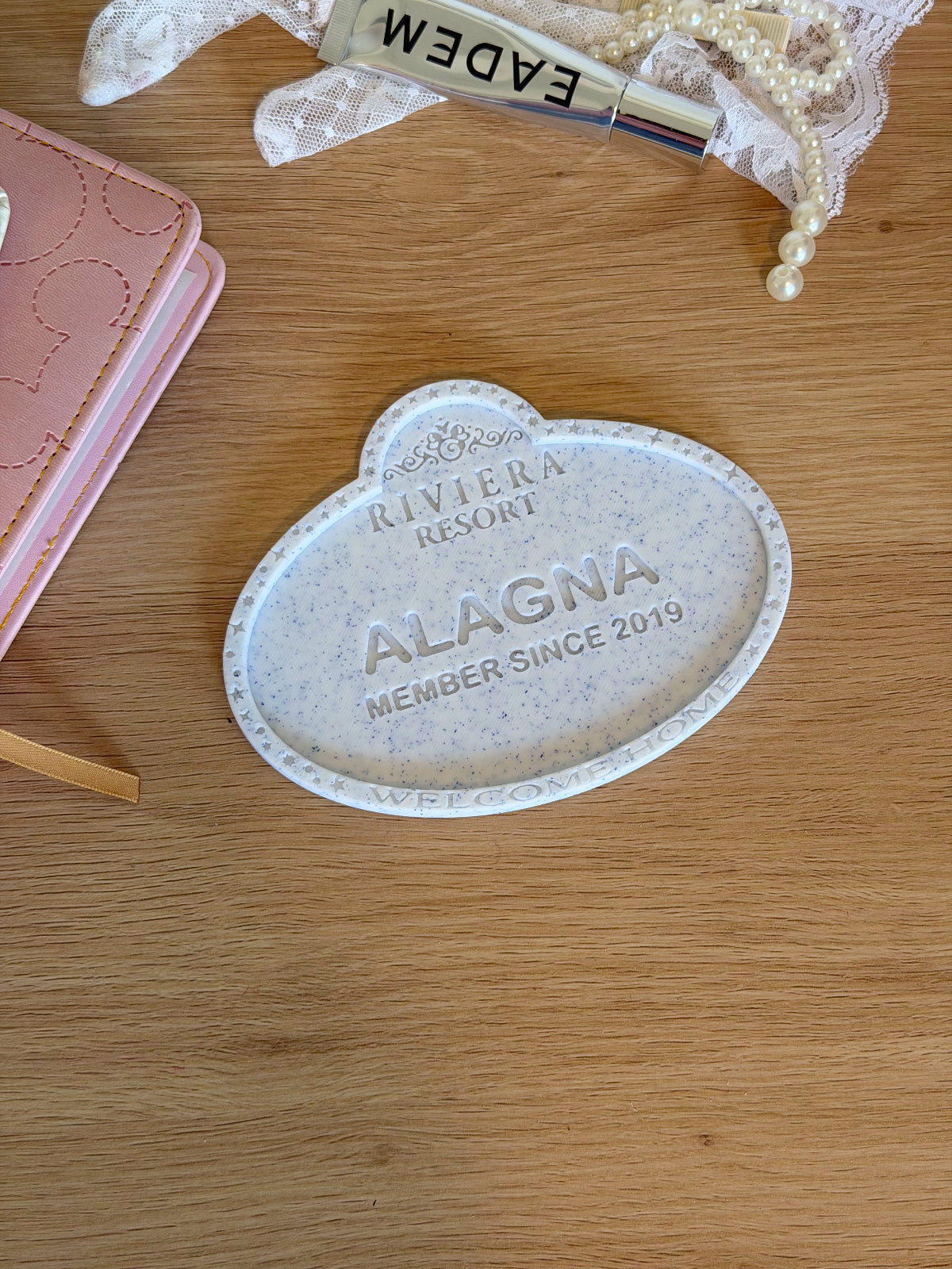 DVC Member Name Tag Drink Coaster - Customizable