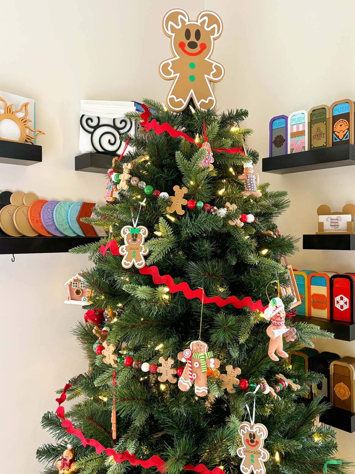 Gingerbread Mouse Christmas Tree Topper