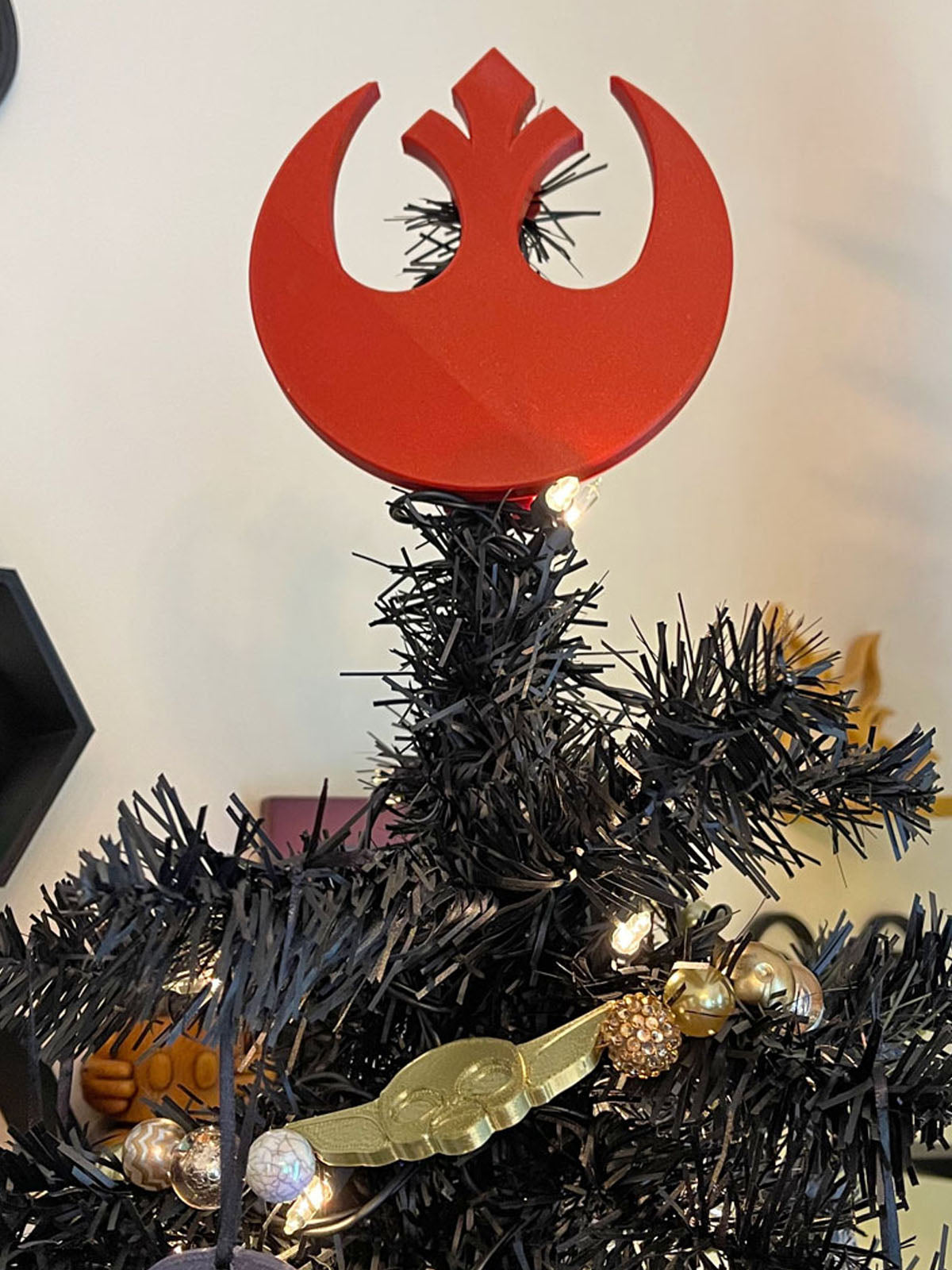 Rebel Emblem Christmas Tree Topper