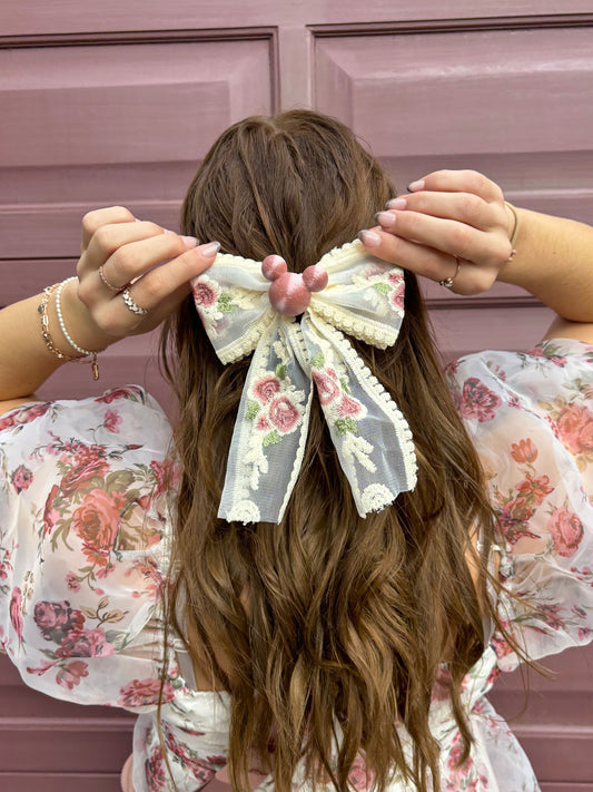 Do As Dreamers Do Love Shack Lace Hair Bow