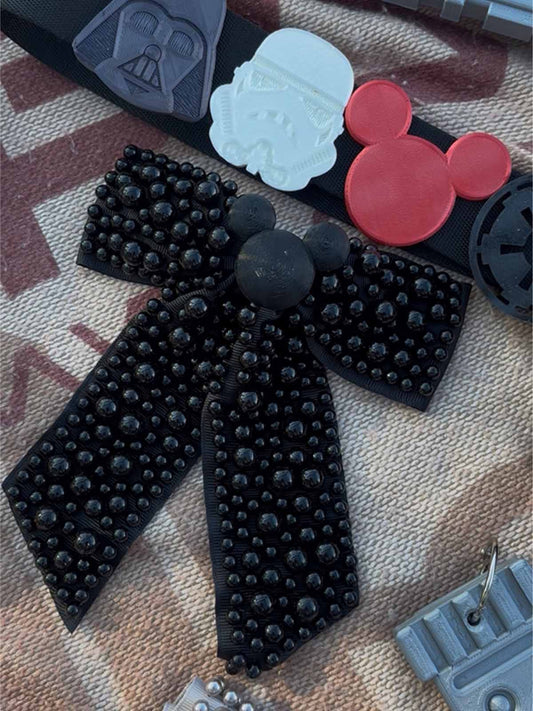 Do As Dreamers Do Black Pearly Princess Bow