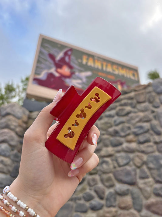 Do As Dreamers Do Crimson and Gold Claw Clip