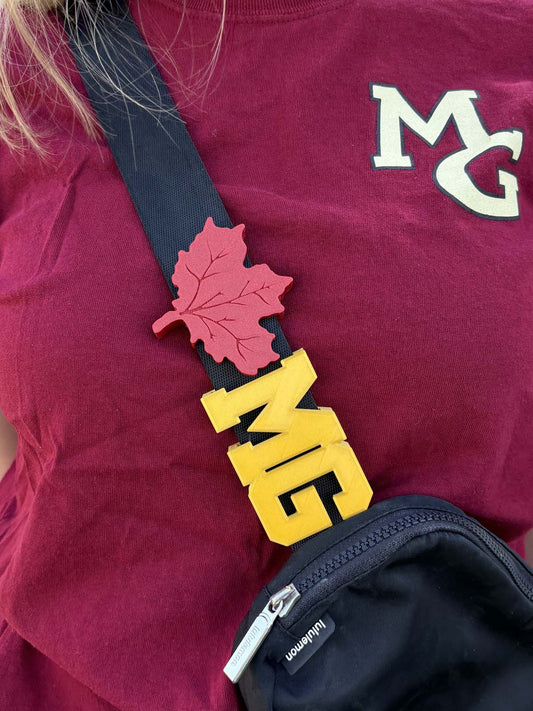 Hometown Crimson Maple Leaf Bag Charm