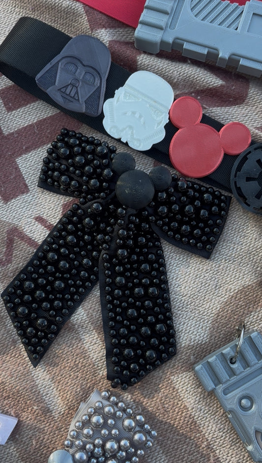 Do As Dreamers Do Black Pearly Princess Bow