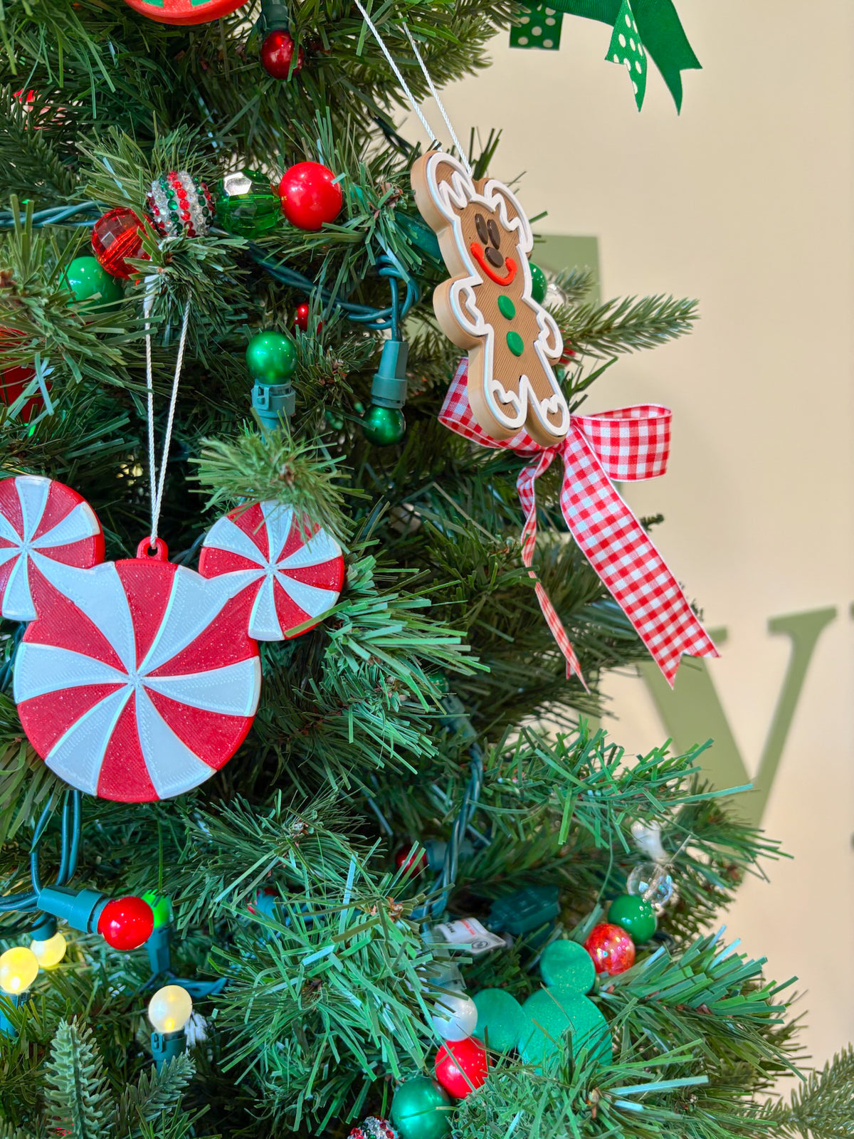 Peppermint Mouse Ornaments