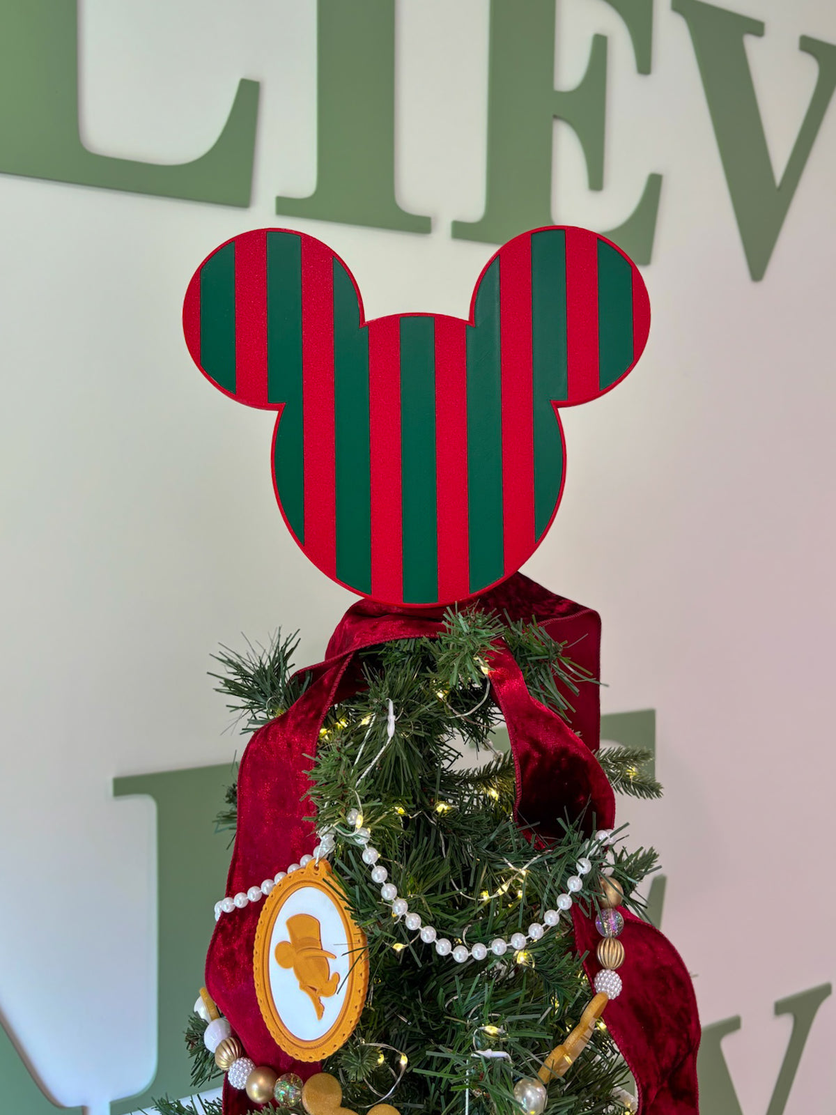Vintage Pattern Christmas Tree Topper