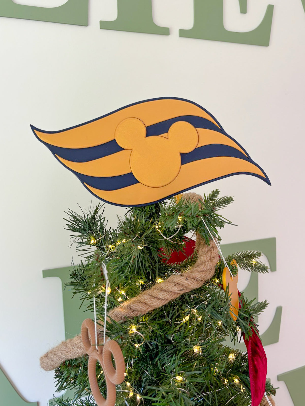 Cruise Line Logo Christmas Tree Topper