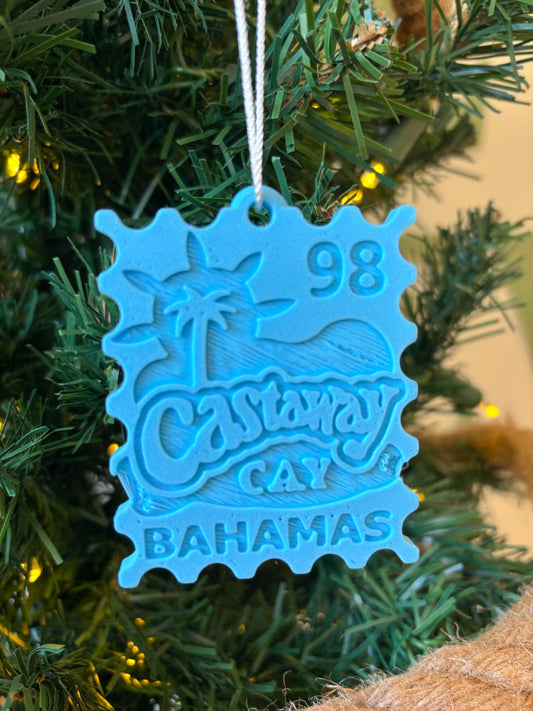Castaway Stamp Ornaments