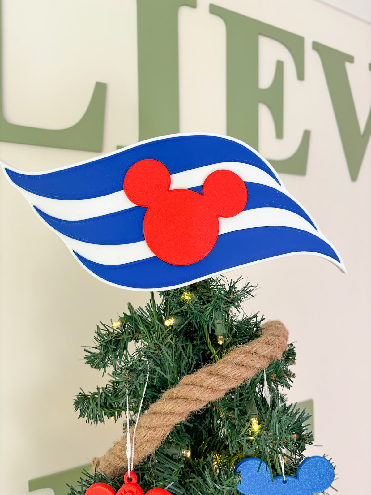 Cruise Line Logo Christmas Tree Topper