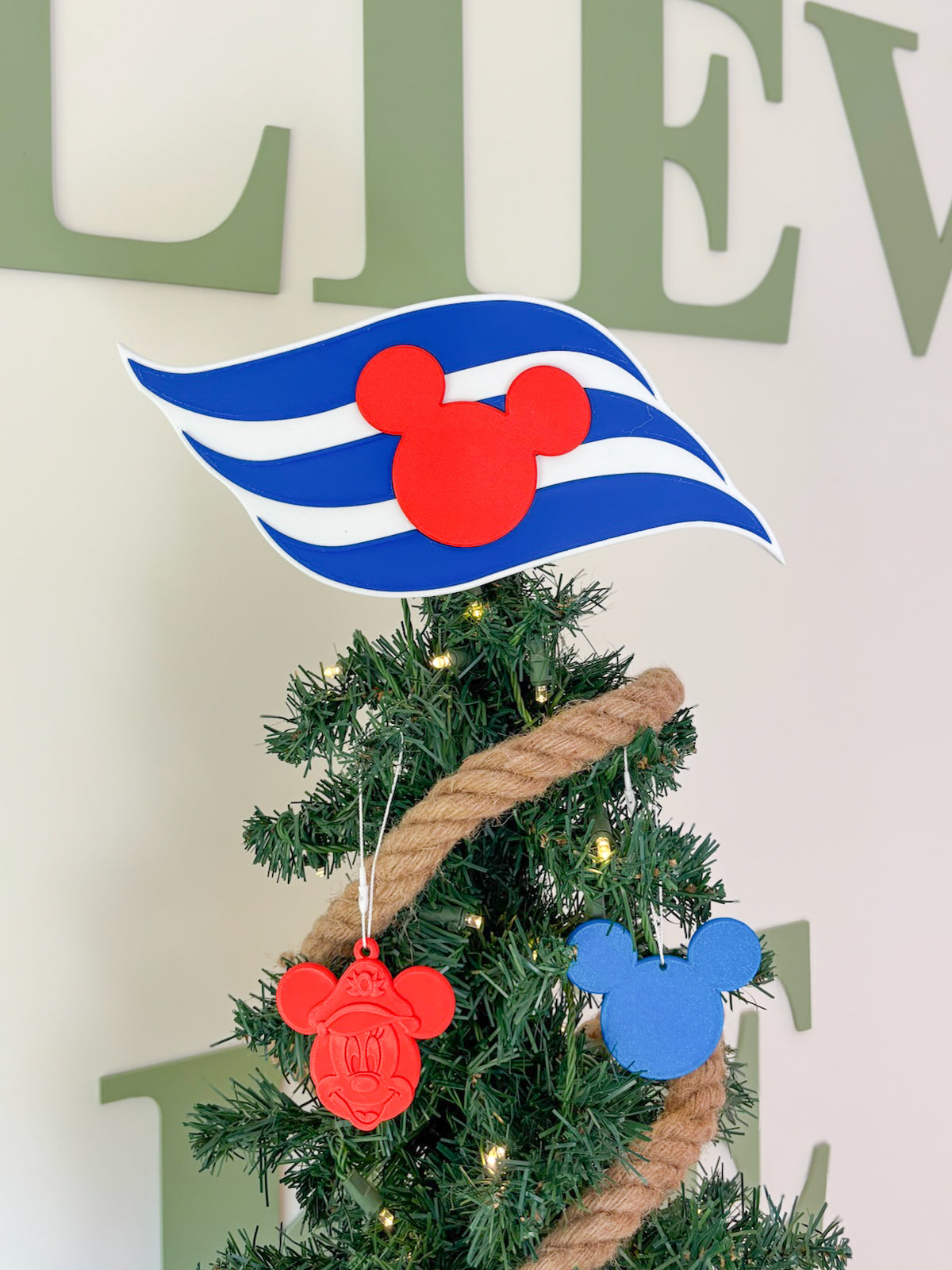 Cruise Line Logo Christmas Tree Topper