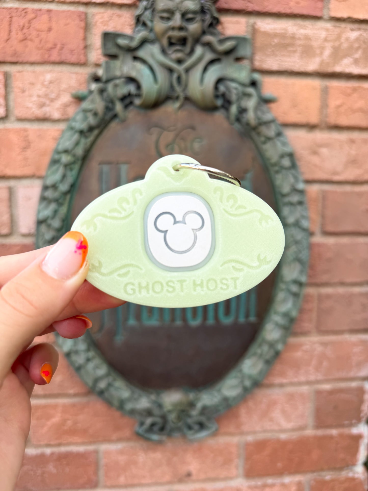 Ghost Host Name Tag Magic Band Buddy