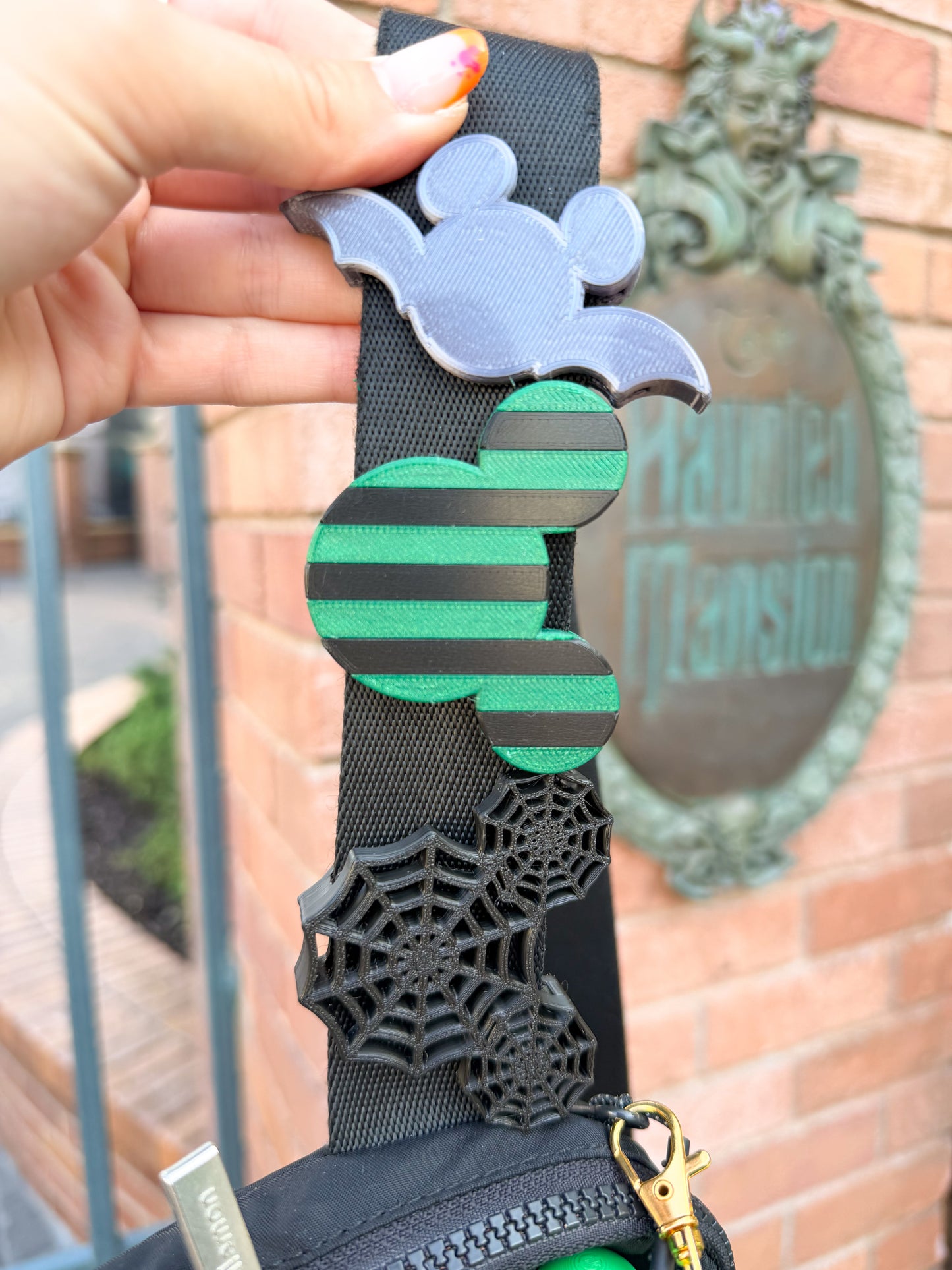 Seasonal Striped Belt and Bag Charm