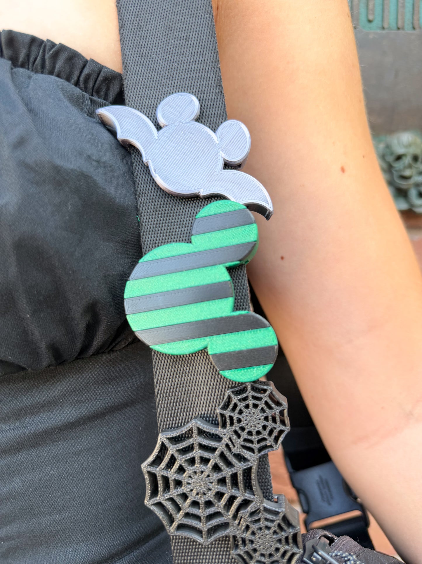 Seasonal Striped Belt and Bag Charm