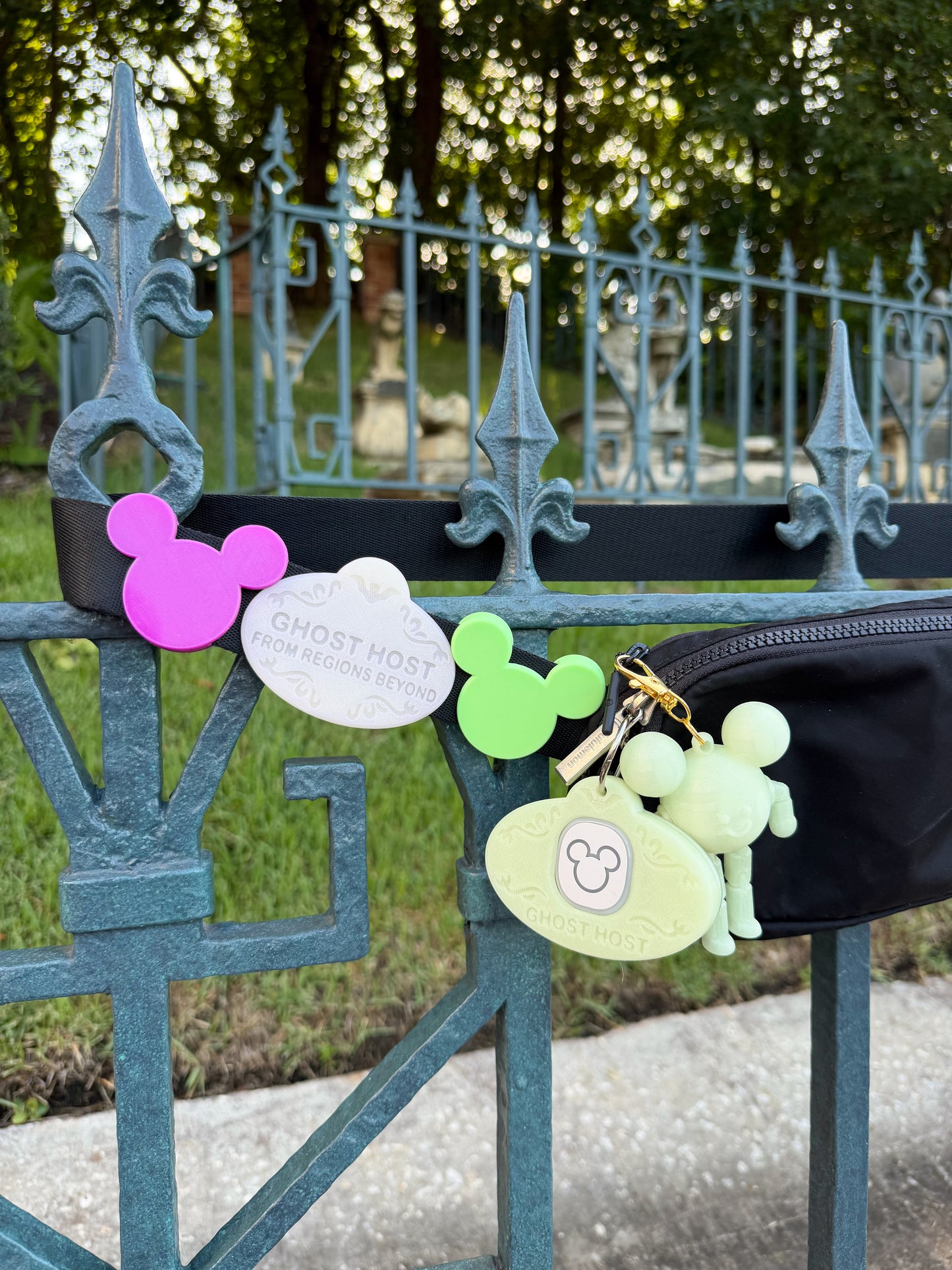Ghost Host Name Tag Belt and Bag Charm