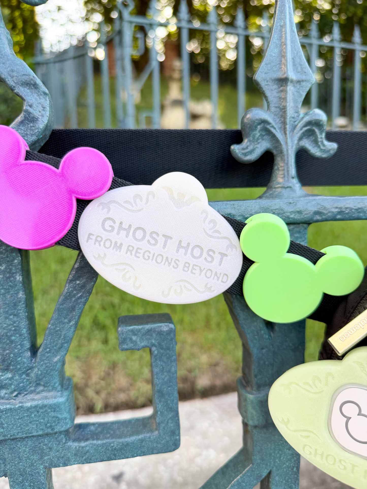 Ghost Host Name Tag Belt and Bag Charm