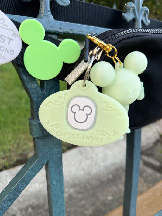 Ghost Host Name Tag Magic Band Buddy