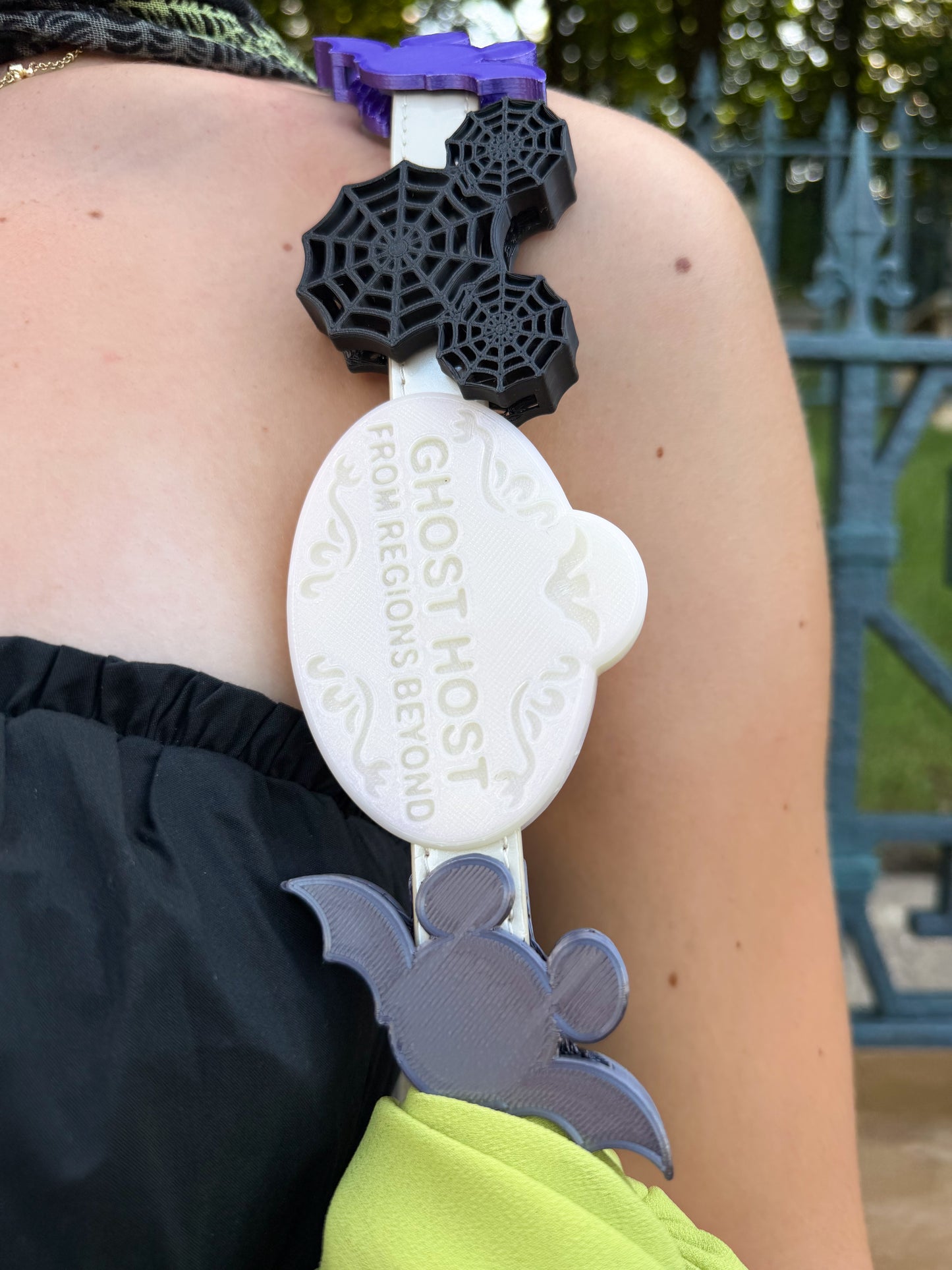 Ghost Host Name Tag Belt and Bag Charm