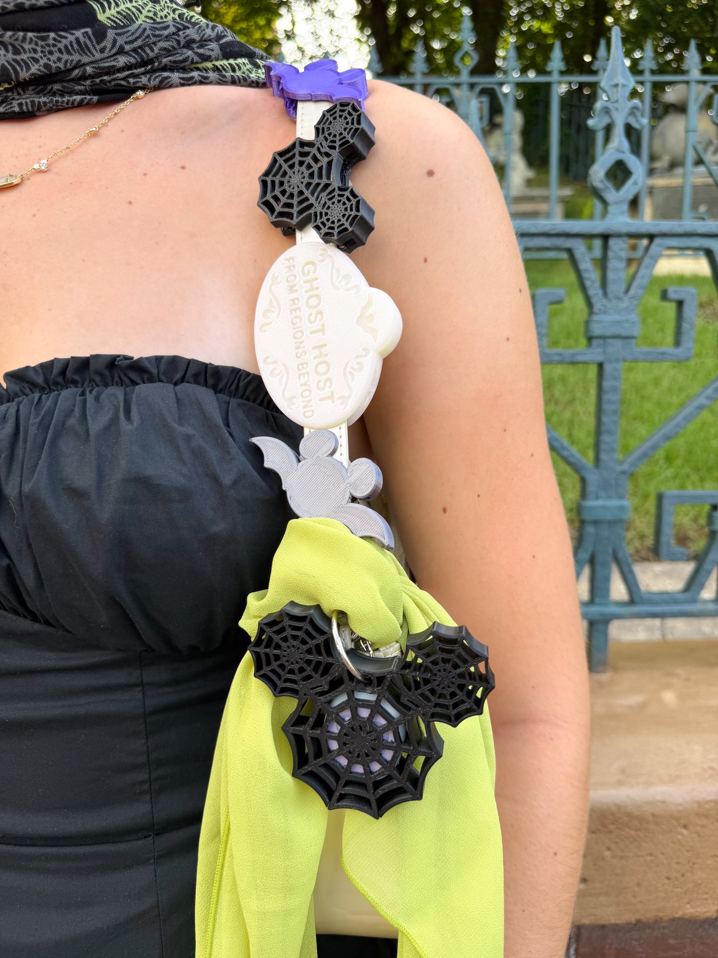 Spiderweb Belt and Bag Charm