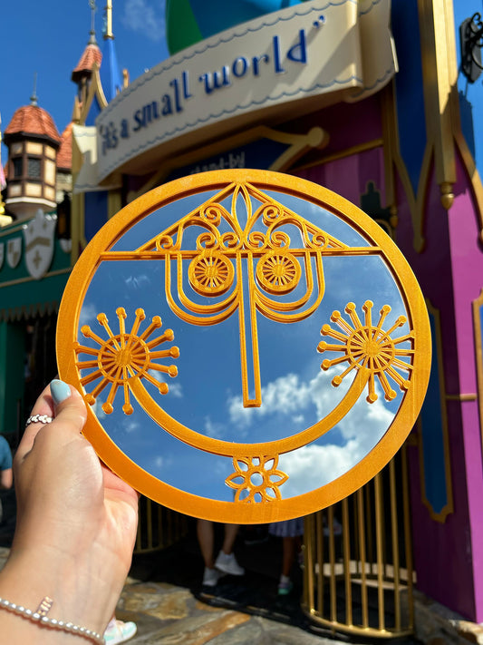 Small World Clock Face 10" Mirror - Clearance