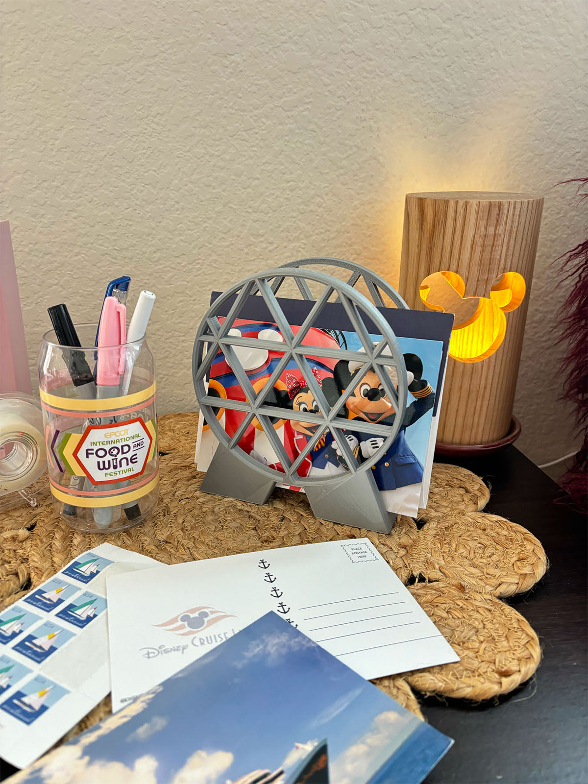 Spaceship Earth Napkin Holder / Desk File Organizer